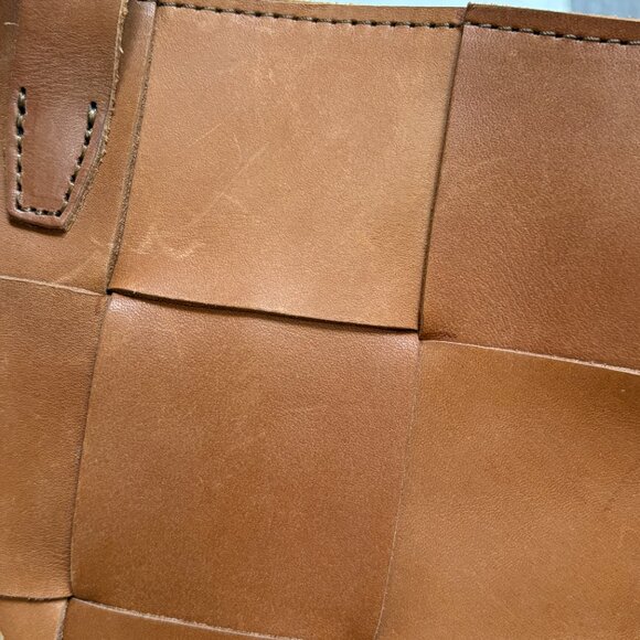 WP Standard Woven Leather Tote - Tan - Picture 8 of 15